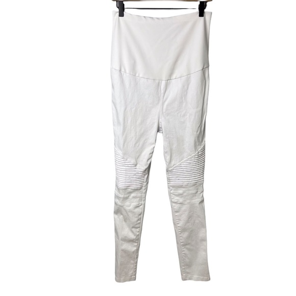 Preggo Leggings Moto Jeans Leggings White Size XL Maternity Skinny Jeans - Picture 2 of 7